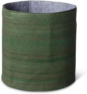 Gardener's Supply Company Decorative Grow Bags | 14" Diameter Dual-Layered Breathable Farbic Gardening Container - 36 Quart Soil Capacity | Portable Small Space Gardening Solution (Green)