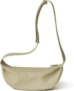 Genuine Leather Bags Sling Crossbody for Women Minimalist Style Chest Bag with Wide Strap for Casual and Travel Use