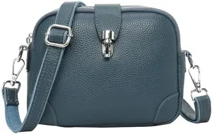 Genuine Leather Crossbody Bag for Women Little Shoulder Bag Purse with Adjustable Strap