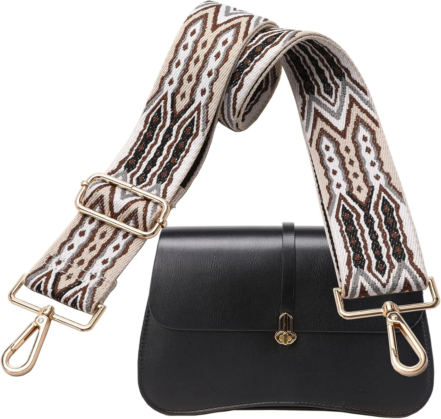 GINJKGO Purse Straps Replacement Crossbody - Adjustable Bag Strap for Purses, Wide Shoulder Strap for Women Guitar Purses