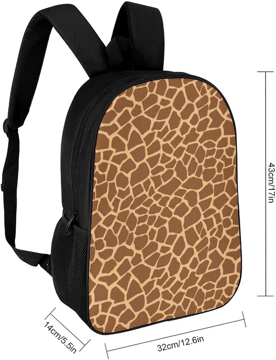 Giraffe Animal Print Backpack Lightweight Waterproof Backpacks Laptop Backpack for Unisex Casual Travel Daypacks Large Capacity