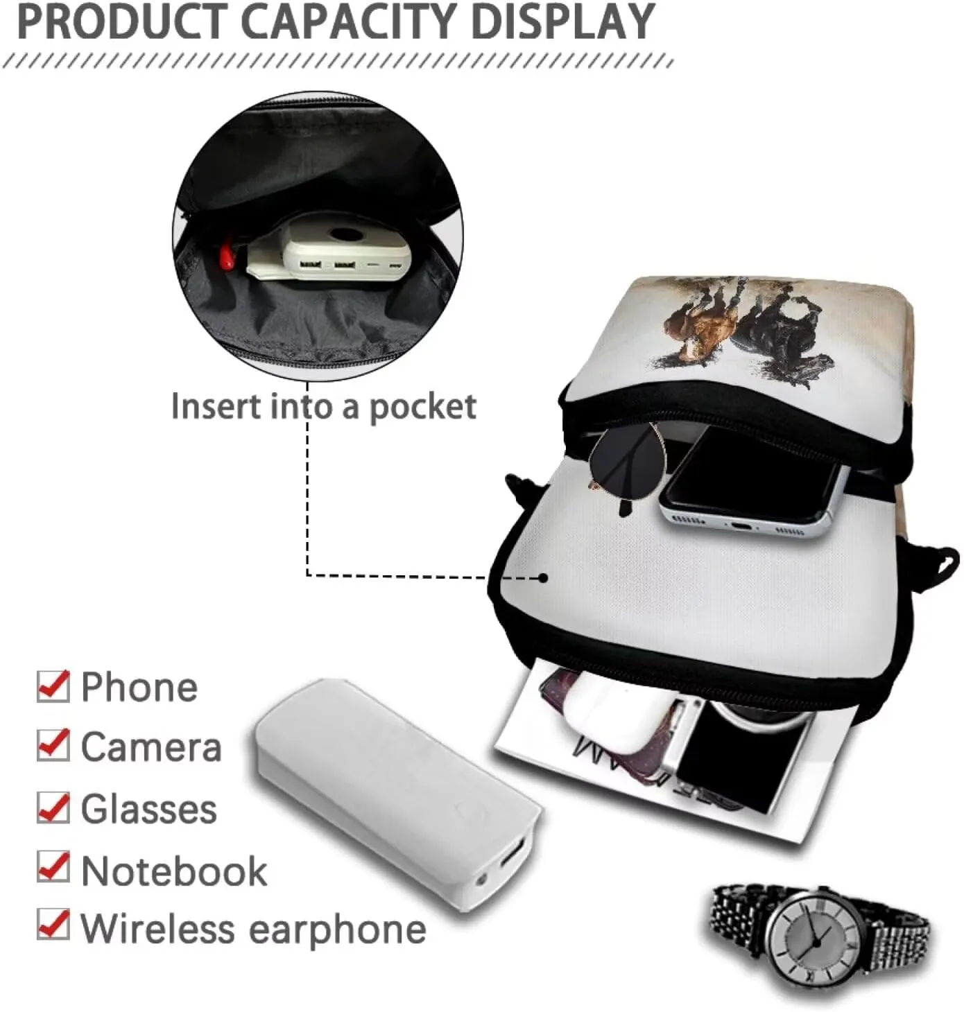 Girls Shoulder Bag Crossbody Bags Portable Chest Bag Waist Pouch Backpack Belt Bag