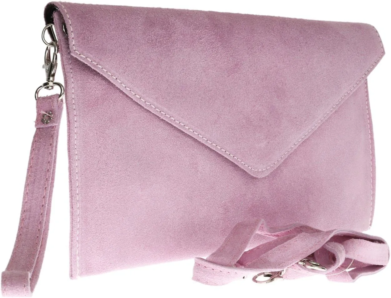 Girly HandBags Womens Plain Italian Genuine Leather Crossbody Tote Bag