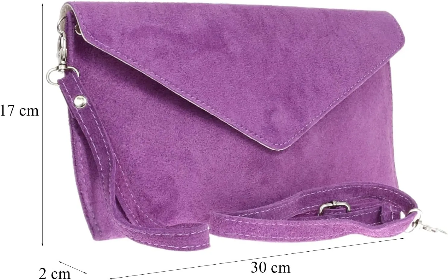Girly HandBags Womens Plain Italian Genuine Leather Crossbody Tote Bag