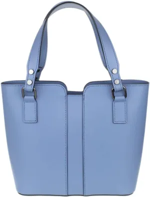 Girly HandBags Womens Plain Italian Genuine Leather Crossbody Tote Bag