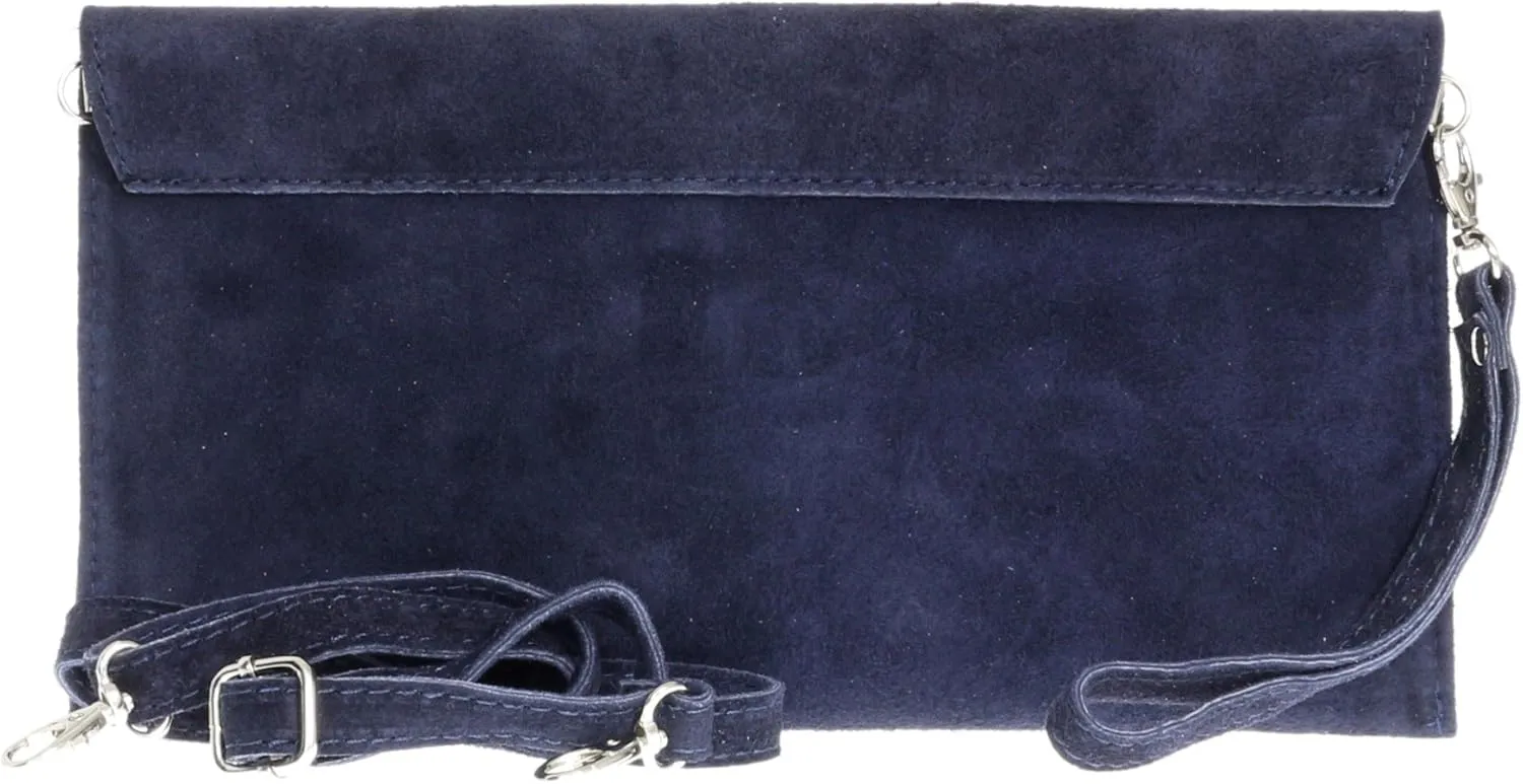 Girly HandBags Womens Plain Italian Genuine Leather Crossbody Tote Bag