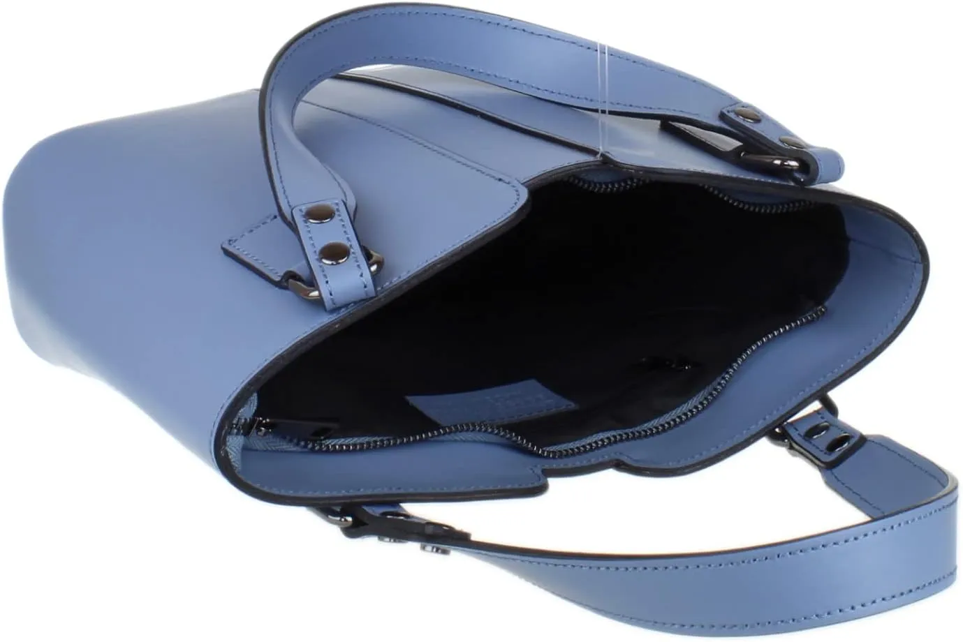 Girly HandBags Womens Plain Italian Genuine Leather Crossbody Tote Bag