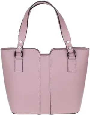 Girly HandBags Womens Plain Italian Genuine Leather Crossbody Tote Bag