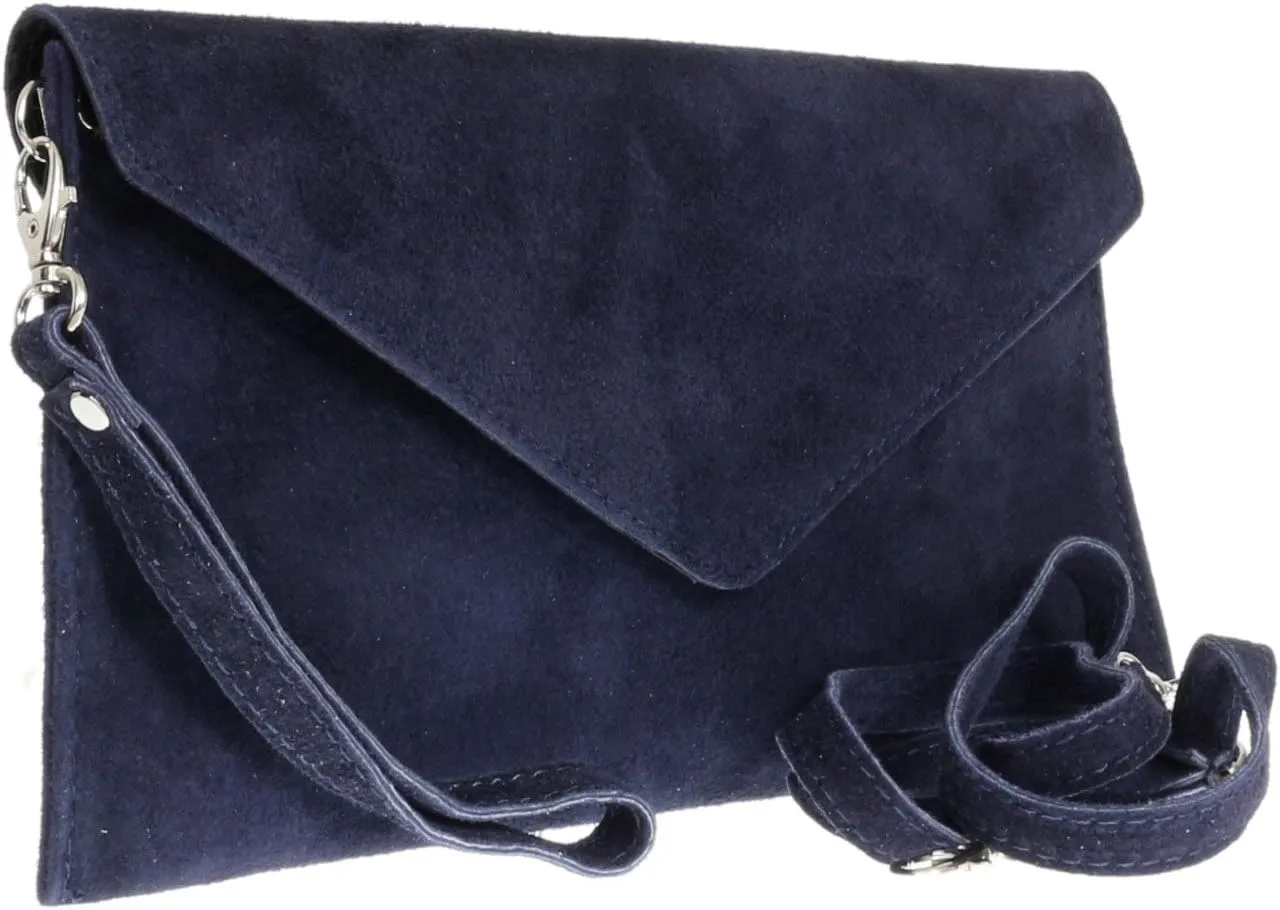 Girly HandBags Womens Plain Italian Genuine Leather Crossbody Tote Bag
