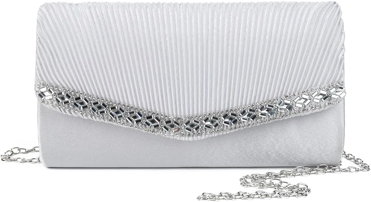 Gladdon Small Clutch Purses for Women Formal Evening Bags Party Wristlet Handbags Wedding Purse
