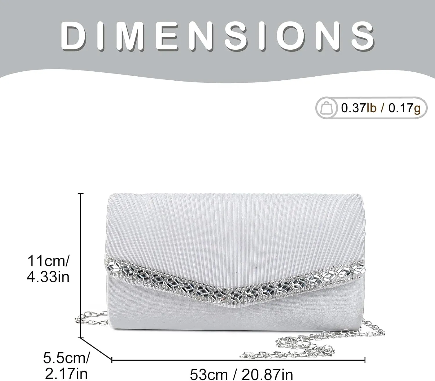 Gladdon Small Clutch Purses for Women Formal Evening Bags Party Wristlet Handbags Wedding Purse