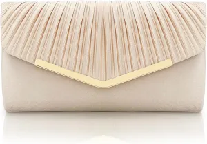 Glamorous Envelope Clutch Bag - Elegant Women’s Evening Purse for Weddings, Proms, Parties & Formal Events