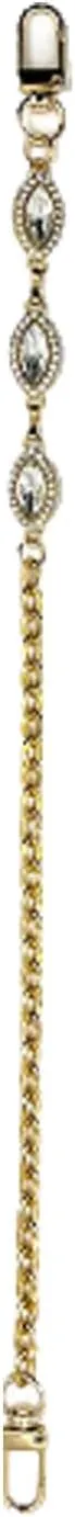 Gold Rhinestone Chain Bag Charms Purse Straps Replacement Crossbody Bag Chains For Handbags