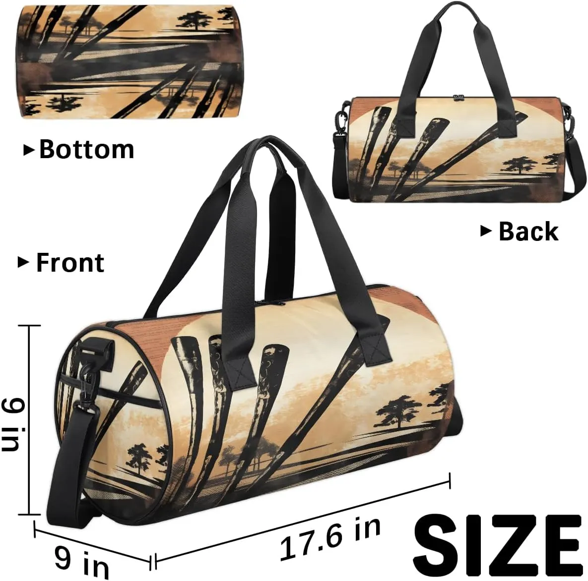 Golf Sport Theme Dance Bags Weekender Bags Sport Duffel Bag Carry on Overnight Bag for Men Women