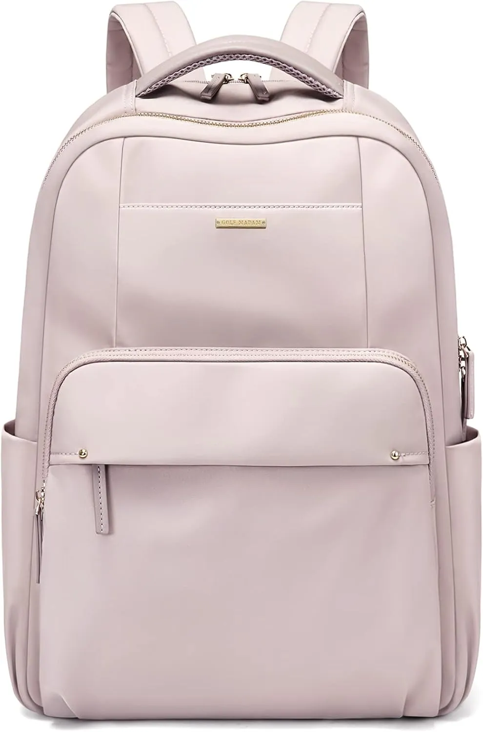 GOLF SUPAGS Laptop Backpack for Women Computer Bag Casual Daypack Fits 15.6 Inch Notebook Work Travel Backpacks (Pinkish Grey)