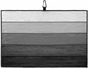Golf Towel for Golf Bags, Gradual Grey Black Wood Texture Striped Pattern Rustic Golf Accessories for Men, Cooling Towels with Carabiner Clip, 24x16in Waffle Microfiber Yoga Towel for Gym