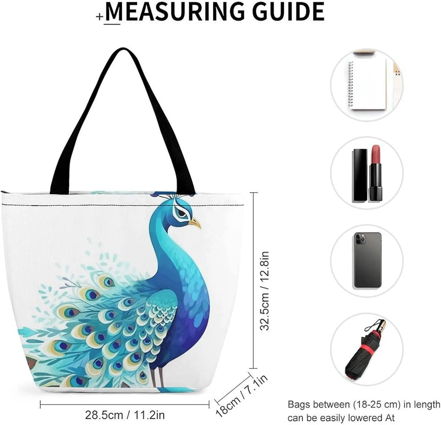 Grocery Bag Reusable Tote Bag Foldable Cartoon Alpaca Shopping Bag Handbag Washable Shoulder Bag for Travel