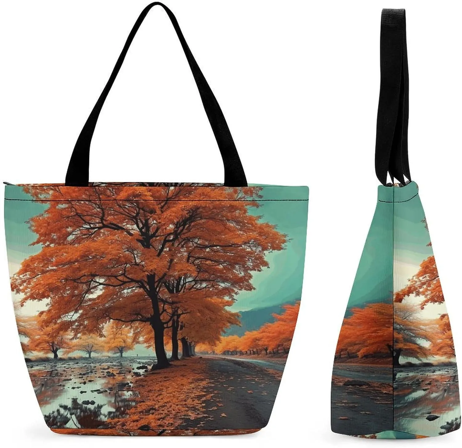 Grocery Bag Reusable Tote Bag Foldable Modern Dragonfly Shopping Bag Handbag Washable Shoulder Bag for Travel