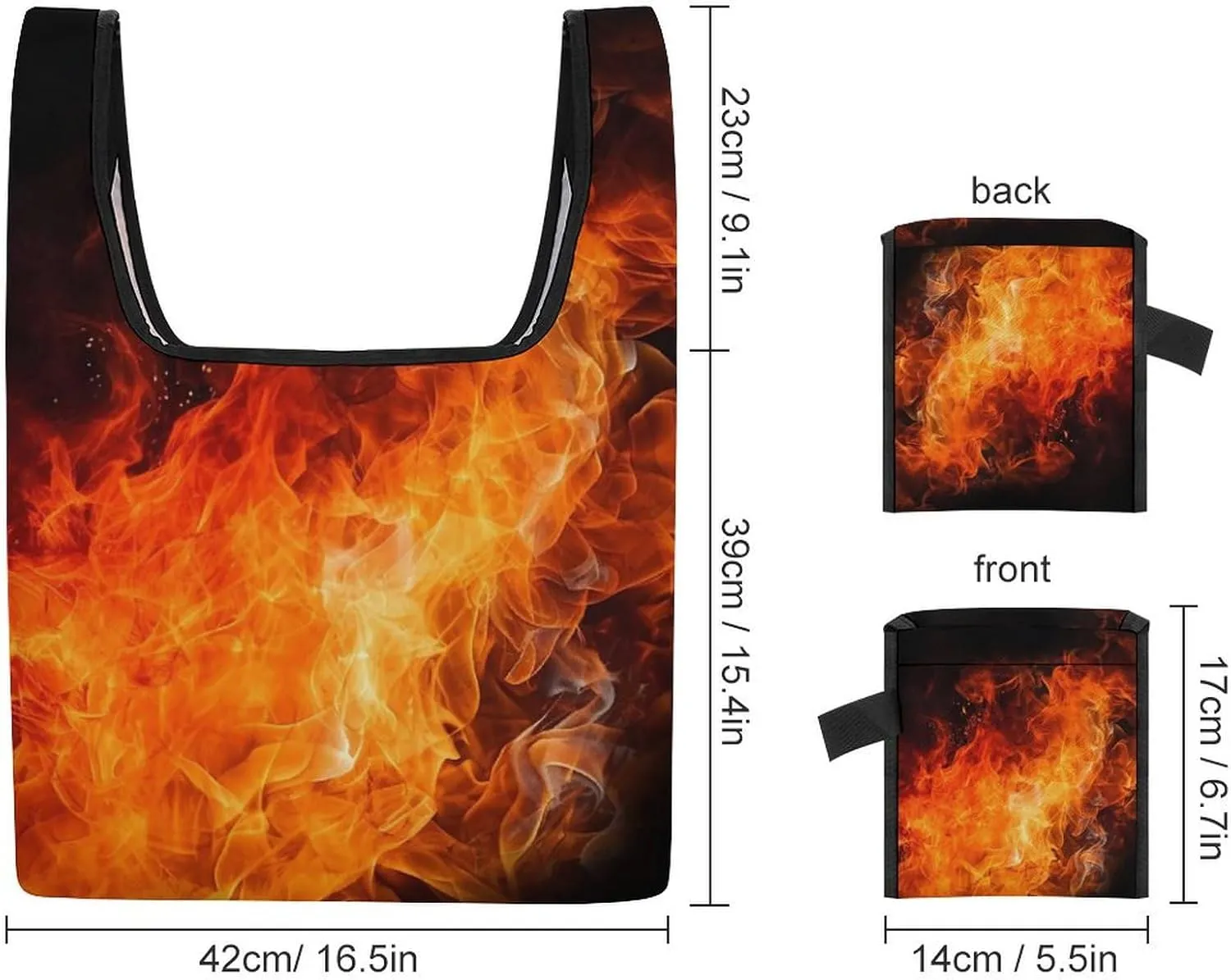 Grocery Bag Reusable Tote Bag Foldable Round Ball Christmas Tree Shopping Bag Handbag Washable Shoulder Bag for Travel