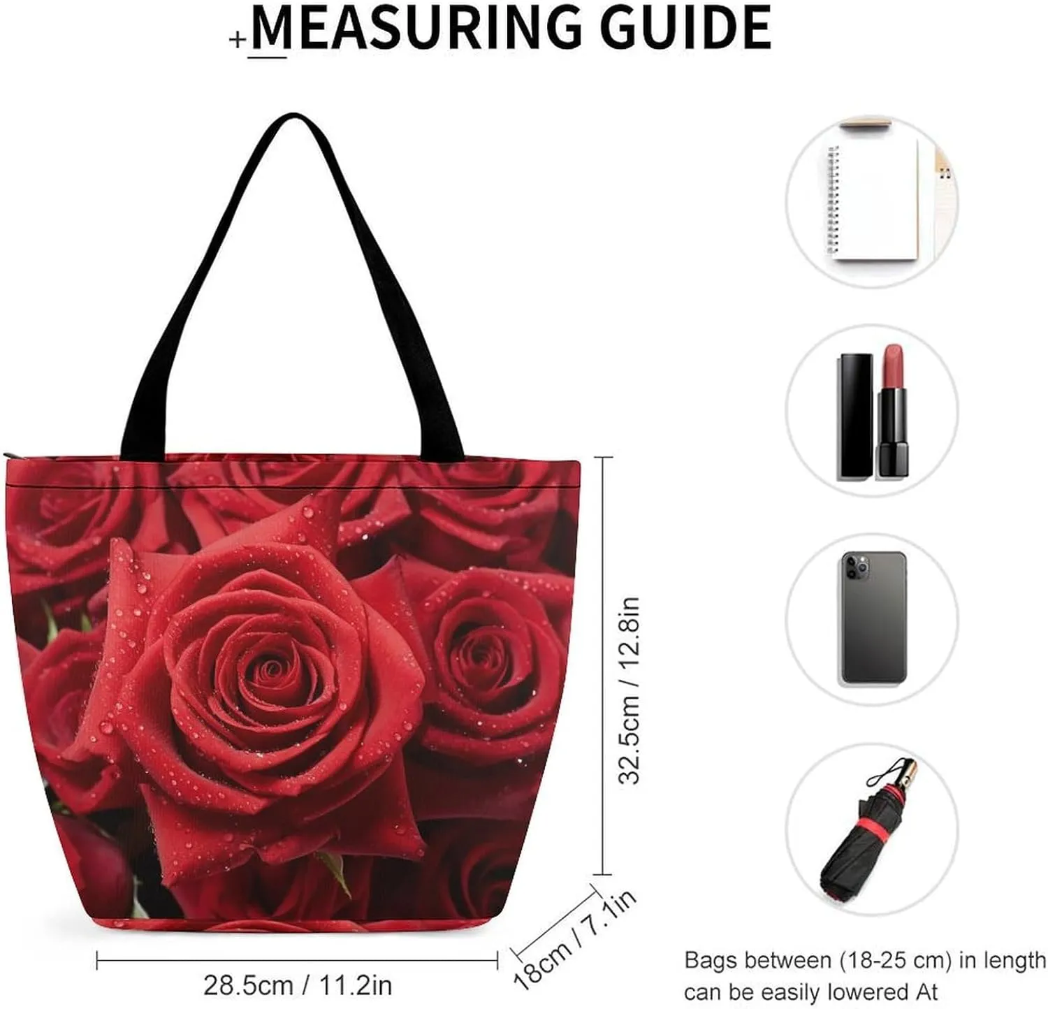 Grocery Bag Reusable Tote Bag Foldable Shih Tzu Dog Shopping Bag Handbag Washable Shoulder Bag for Travel