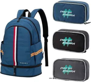 Gym Backpack for Women with Expandable Shoe Compartment Sports Bag Waterproof Duffle Backpacks for Basketball Workout Soccer