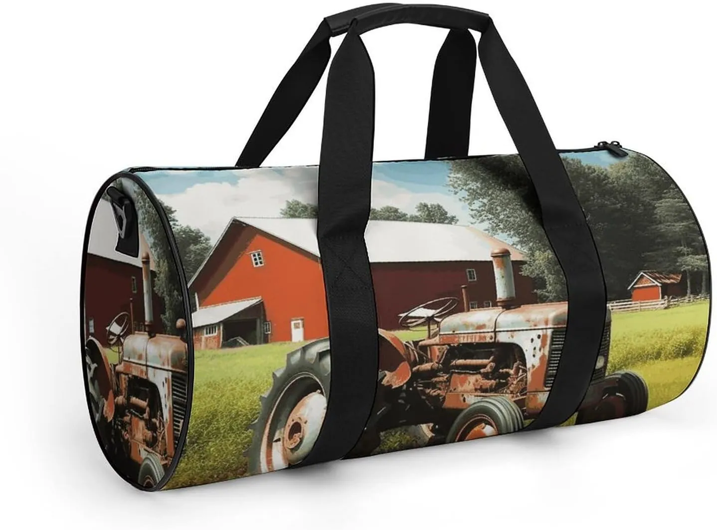 Gym Bag for Men Women Company Farm Tractor Duffel Bag Overnight Bag with Compartment Gym Sackpac