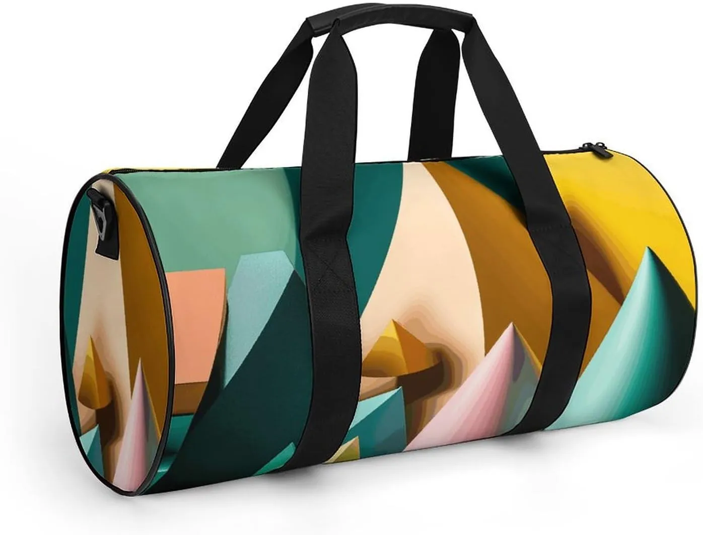 Gym Bag for Men Women Conical Colored Paper Duffel Bag Overnight Bag with Compartment Gym Sackpac