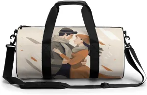 Gym Bag for Men Women Couple Dancing Duffel Bag Overnight Bag with Compartment Gym Sackpac