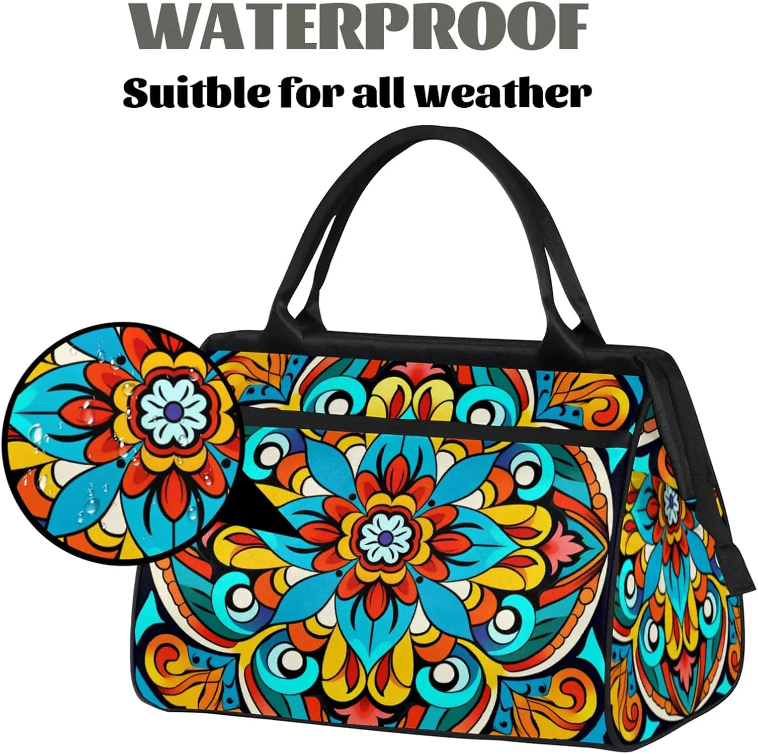 Gym Bag for Women Men, Travel Sports Duffel Bag with Trolley Sleeve Overnight Bag Carry On Tote Bag for Travel Gym Sport