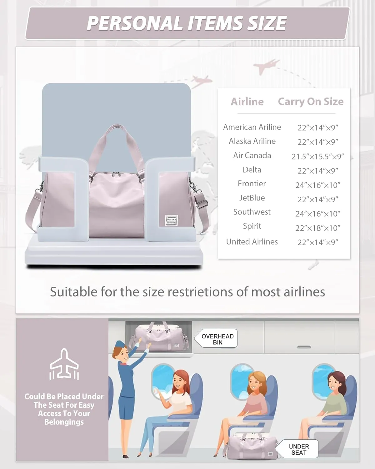Gym Bag for Women Men with Shoe Compartment,Small Travel Duffle Bags for Traveling Overnight Weekender Bag Personal Item Travel Bag Large Sport Bag Workout Bag Pink