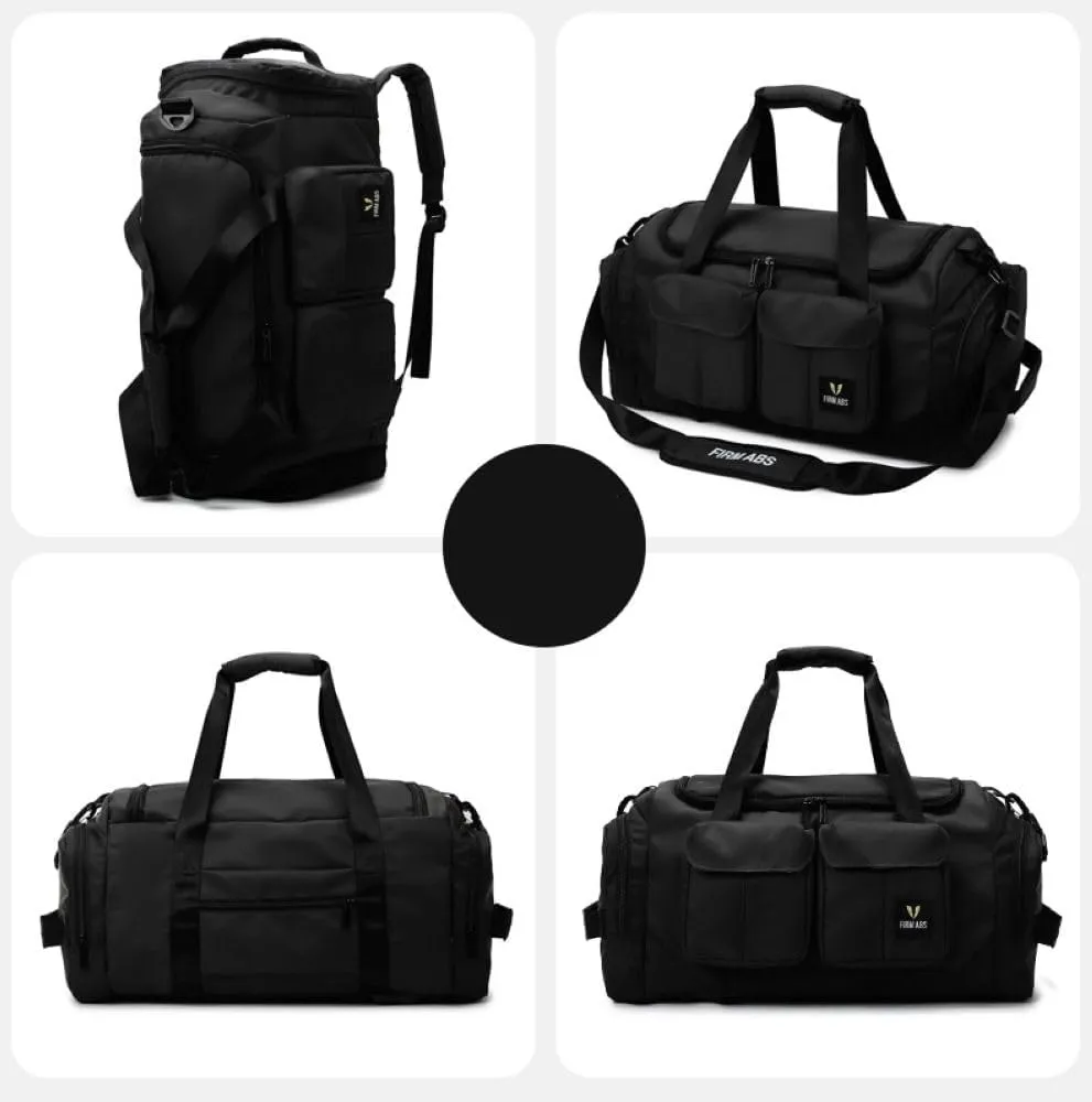 Gym Bag for Women,Sports Travel Duffel Bag, Weekender Overnight Bag with Wet Pocket and Shoes Compartment for Women, Travel,Workout,Gym, Yoga DBE-561 (Black)
