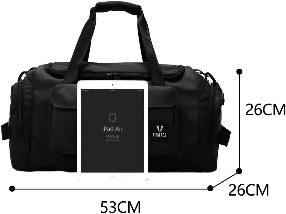 Gym Bag for Women,Sports Travel Duffel Bag, Weekender Overnight Bag with Wet Pocket and Shoes Compartment for Women, Travel,Workout,Gym, Yoga DBE-561 (Black)