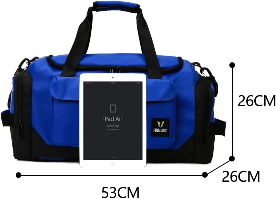 Gym Bag for Women,Sports Travel Duffel Bag, Weekender Overnight Bag with Wet Pocket and Shoes Compartment for Women, Travel,Workout,Gym, Yoga DBE-561 (Klein Blue)