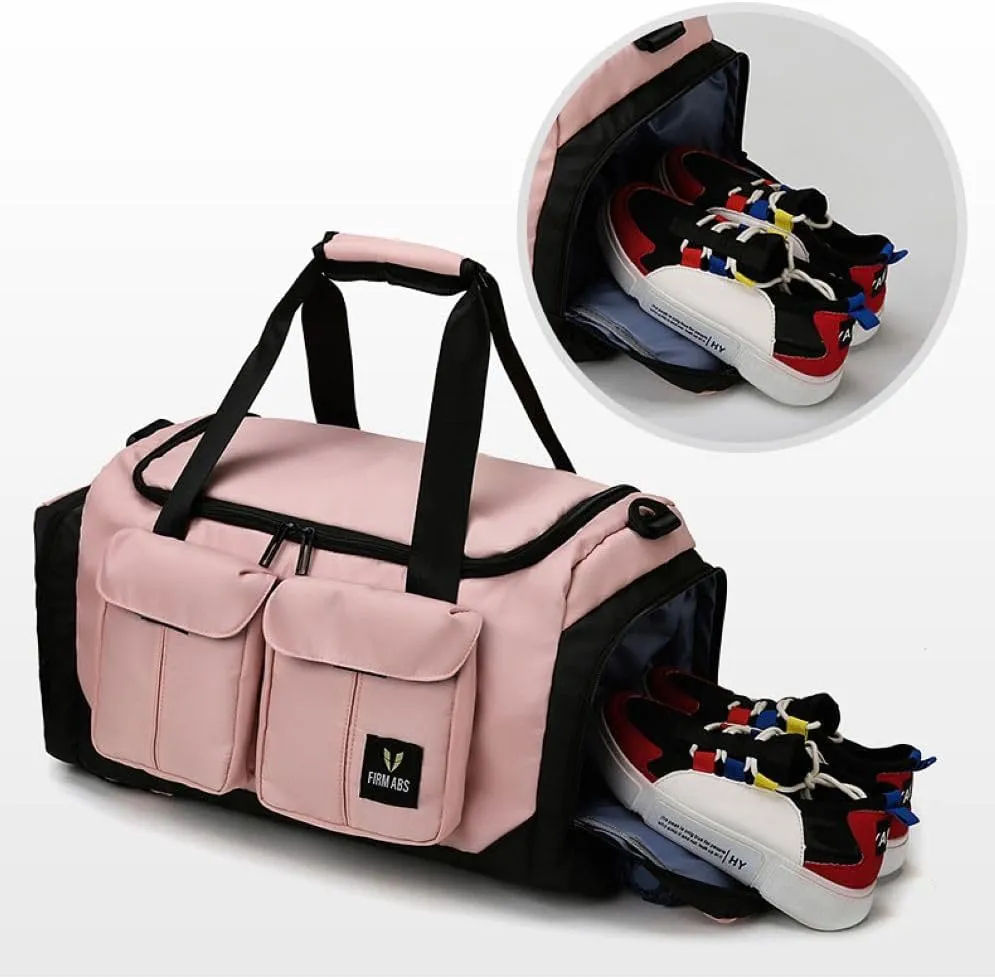 Gym Bag for Women,Sports Travel Duffel Bag, Weekender Overnight Bag with Wet Pocket and Shoes Compartment for Women, Travel,Workout,Gym, Yoga DBE-561 (Klein Blue)