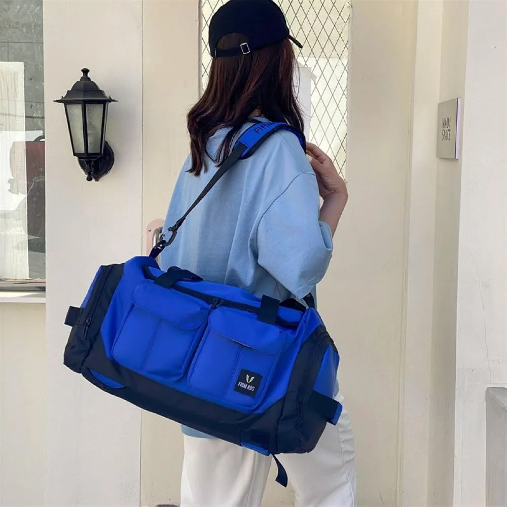 Gym Bag for Women,Sports Travel Duffel Bag, Weekender Overnight Bag with Wet Pocket and Shoes Compartment for Women, Travel,Workout,Gym, Yoga DBE-561 (Klein Blue)