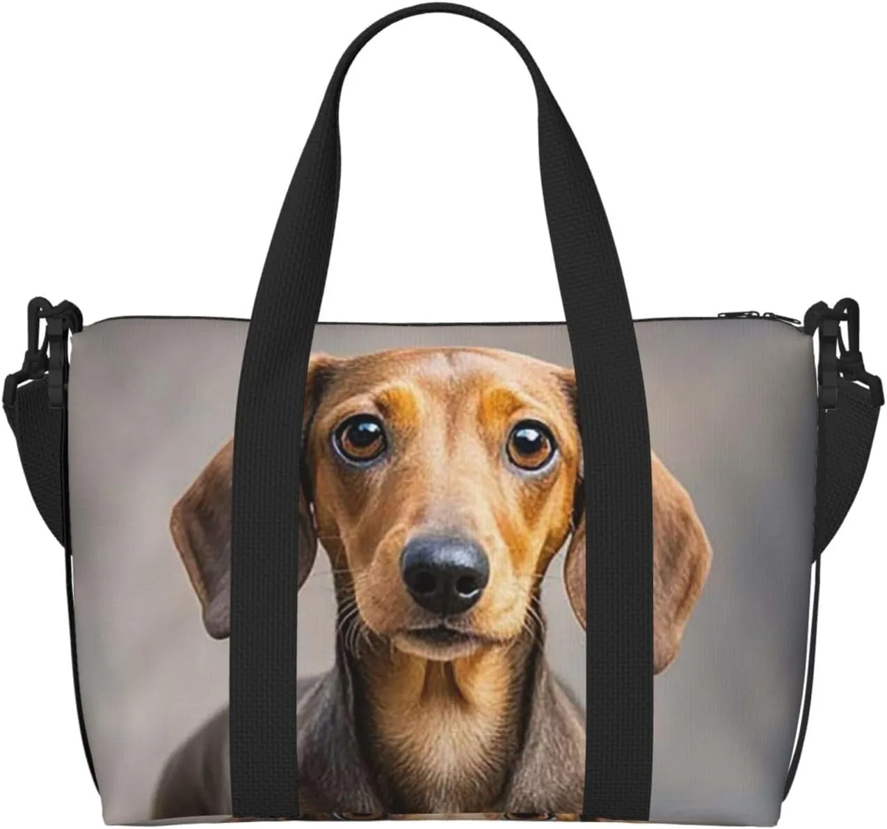 Gym Bag Pad Dachshund7 Duffel Bag for Men Women Travel Overnight Bag with Shoe Compartment Workout Bags