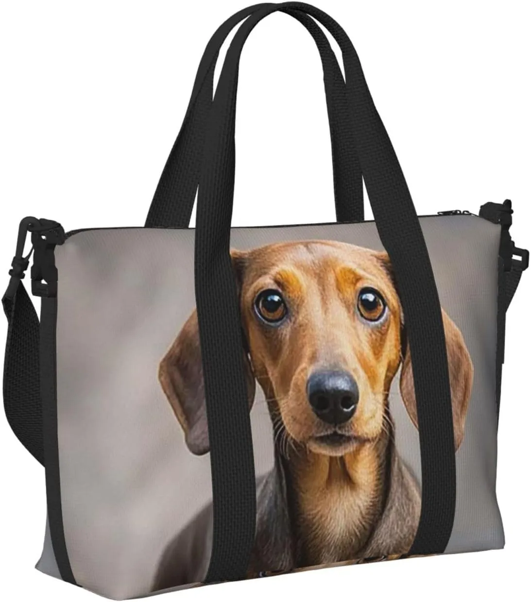 Gym Bag Pad Dachshund7 Duffel Bag for Men Women Travel Overnight Bag with Shoe Compartment Workout Bags