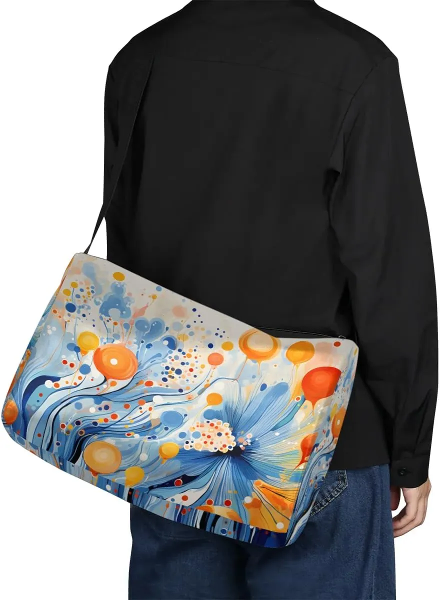 Gym Bags for Men 14.8 Inch Lightweight Carry On Bags for Airplanes Waterproof Duffle Bag for Travel, Art Flora Prints