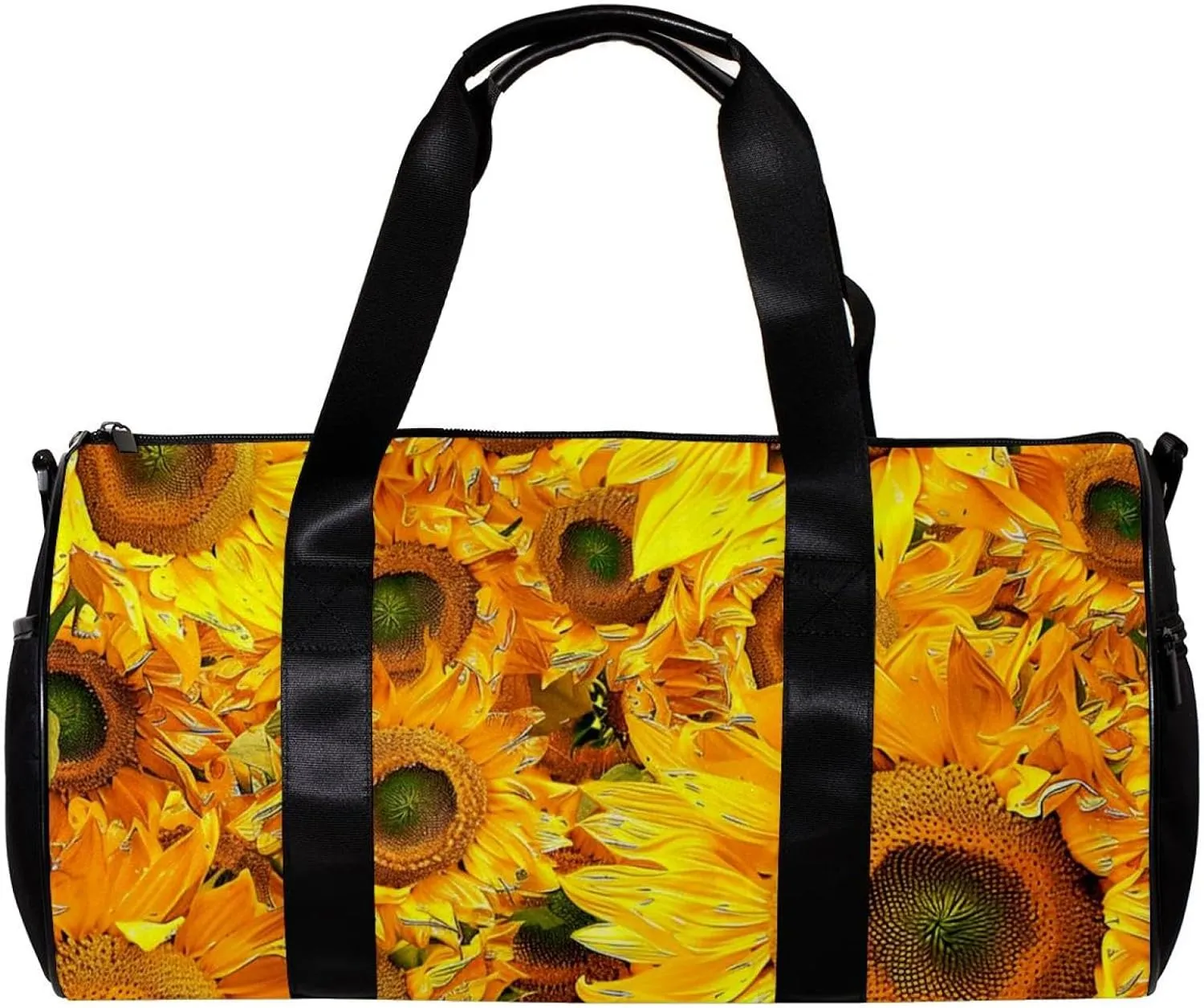 Gym Bags for Men,Travel Duffel Bags for Women,Floral Sunflower,Workout Bag