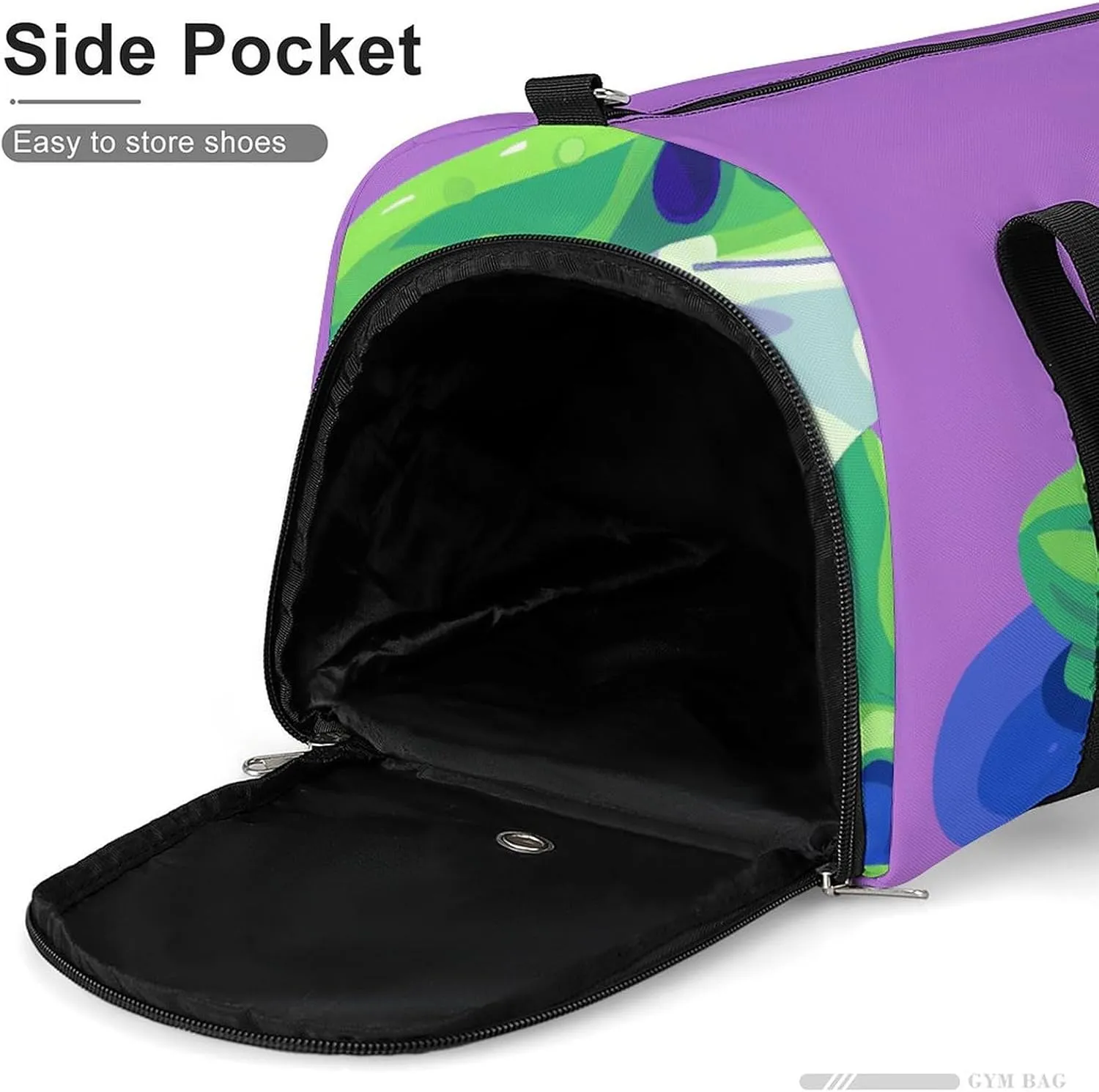 Gym Bags Small Color Block Frog Duffel Bag Overnight Bag with Shoe Compartment Carryon Bag for Men Women