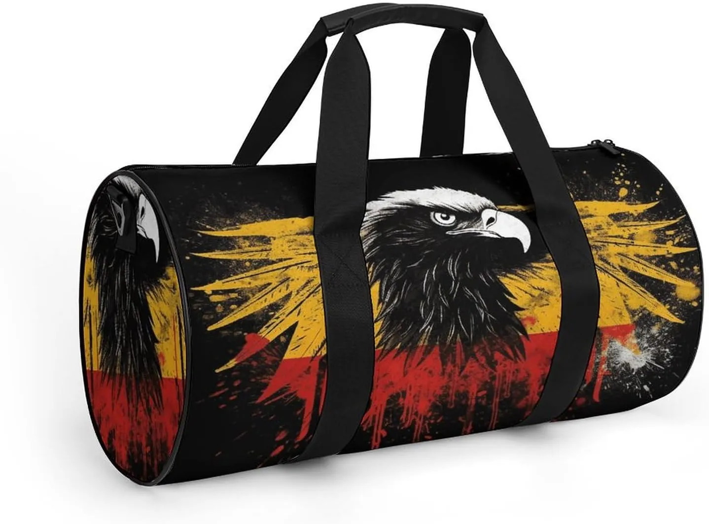 Gym Bags Small Germany Flag Eagle Duffel Bag Overnight Bag with Shoe Compartment Carryon Bag for Men Women