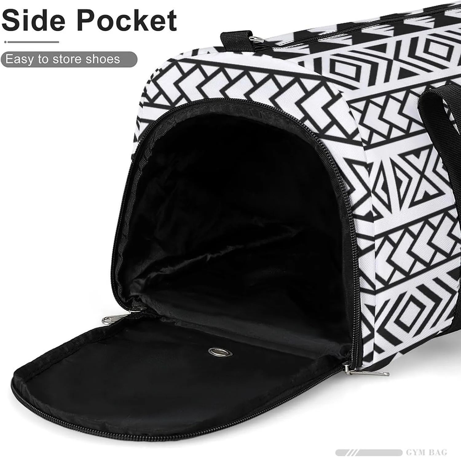 Gym Duffel Bag with Shoe Compartment Wet Pocket, Polynesian Hawaiian Travel Bag for Men Women, style-4