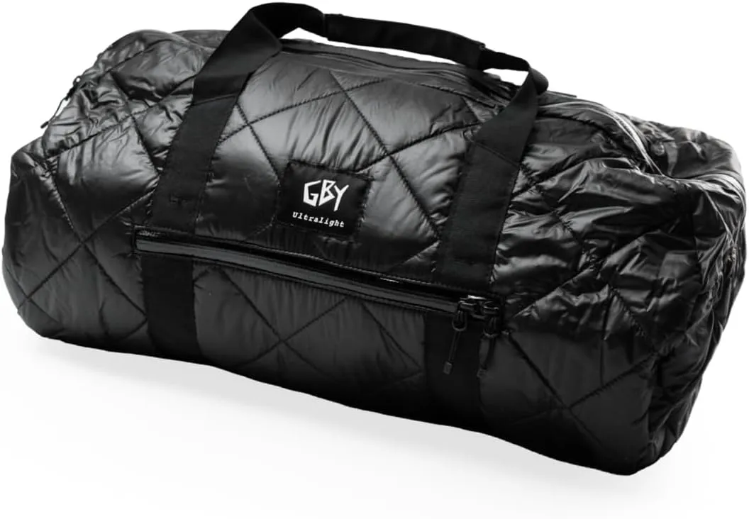 Gym Duffle Bag - 20" Black Gym Bags for Men & Women, Lightweight Travel Bag, Ideal for Workout, Sports, Travel, Carry-On, Waterproof Mini Duffle Bag by GBY