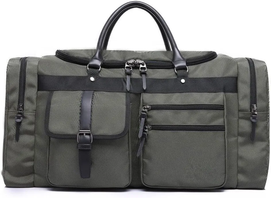Gym Duffle Bag for Men Waterproof Sports Bags Travel Duffel with(E)