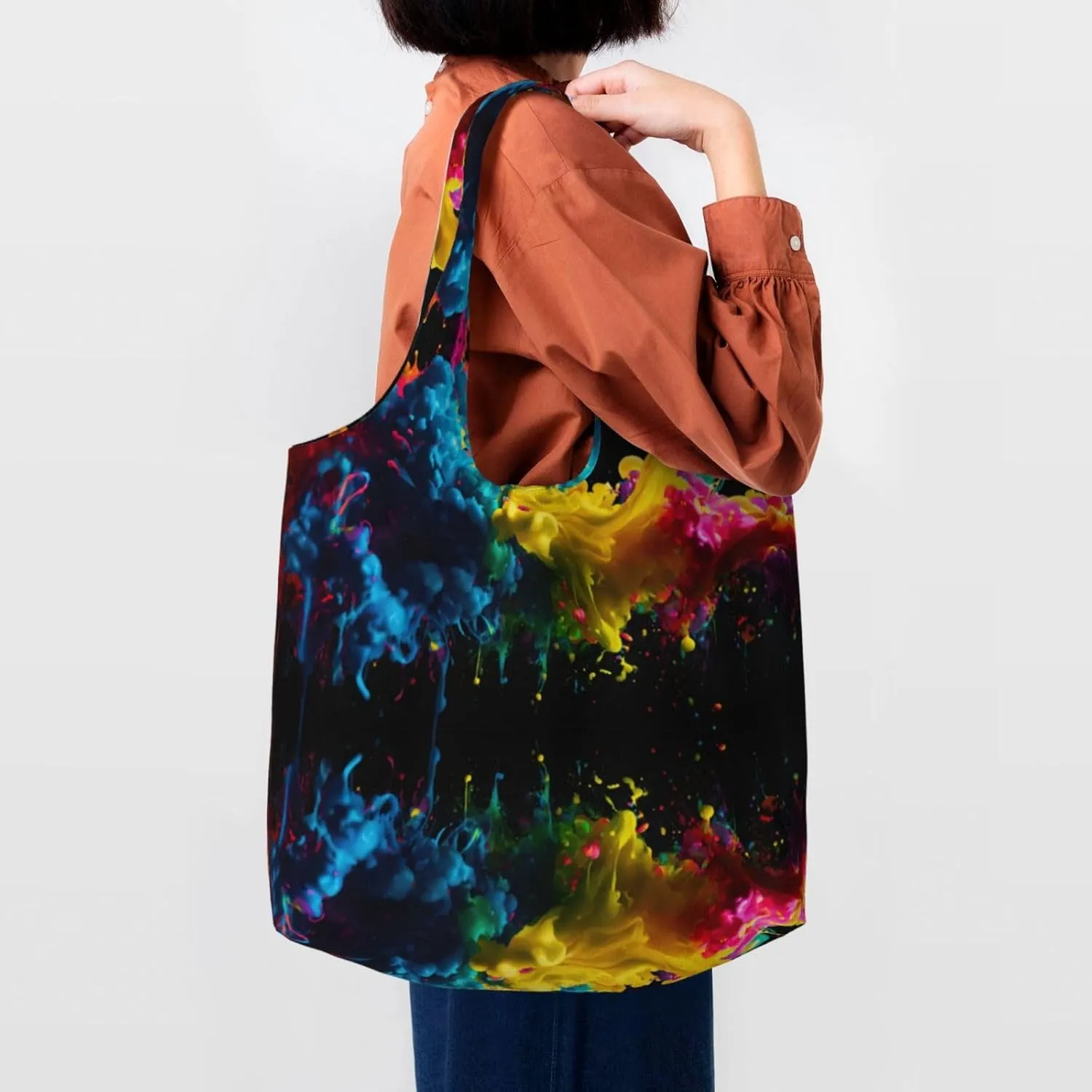 Gymnastics Game Canvas Bag Bag Handbag Eco-Friendly Reusable Groceryshopping Bags For Women Girls