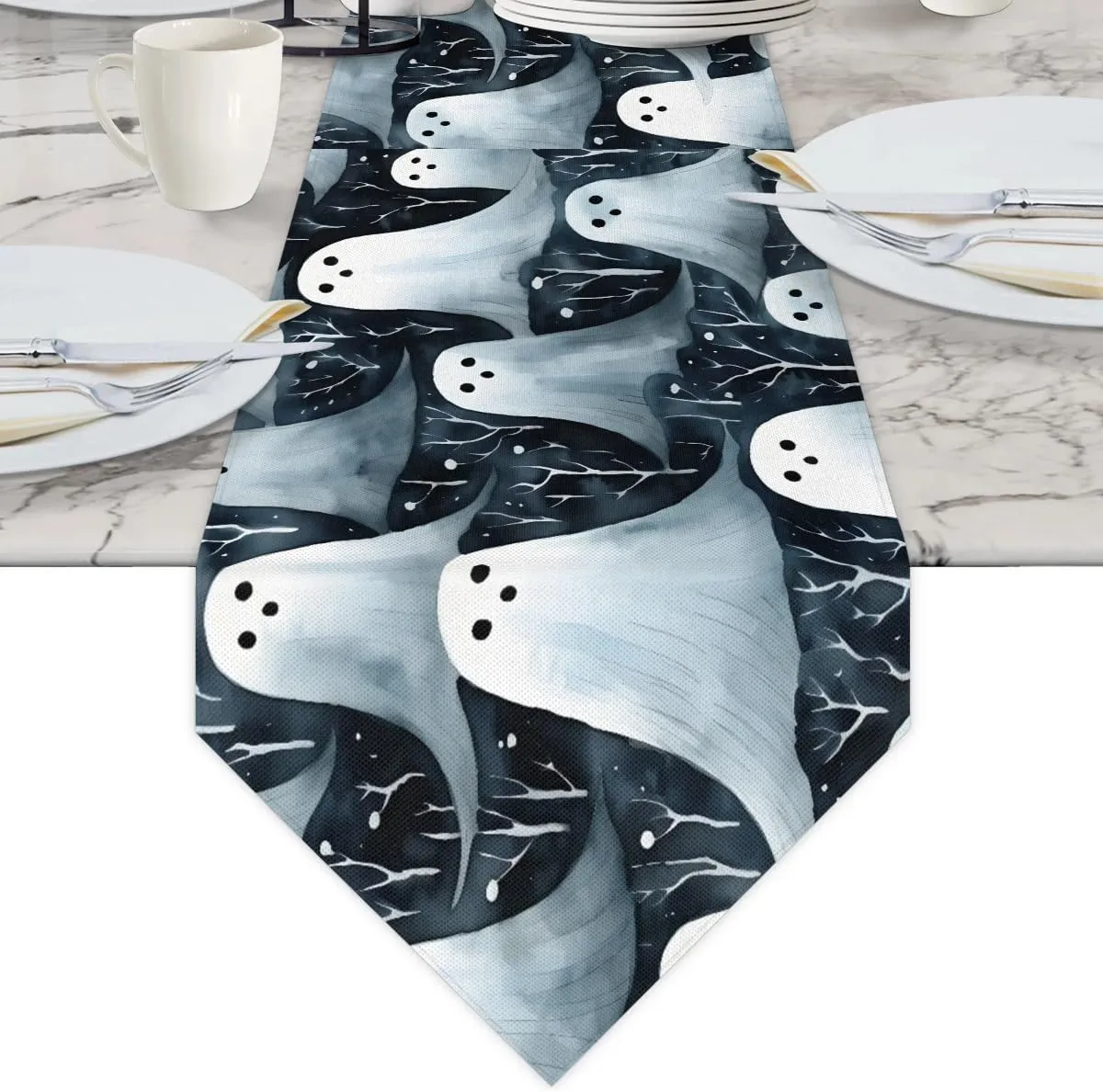 Halloween Ghosts Pattern Briefcases for Men Crossbody Bags Laptop Carrying Case Messenger Bag for 15" Laptops and Under