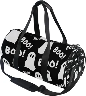 Halloween Pattern with Ghosts Duffle Bag for Women Men Sports Gym Fitness Bag Travel Workout Gymnastics Dance