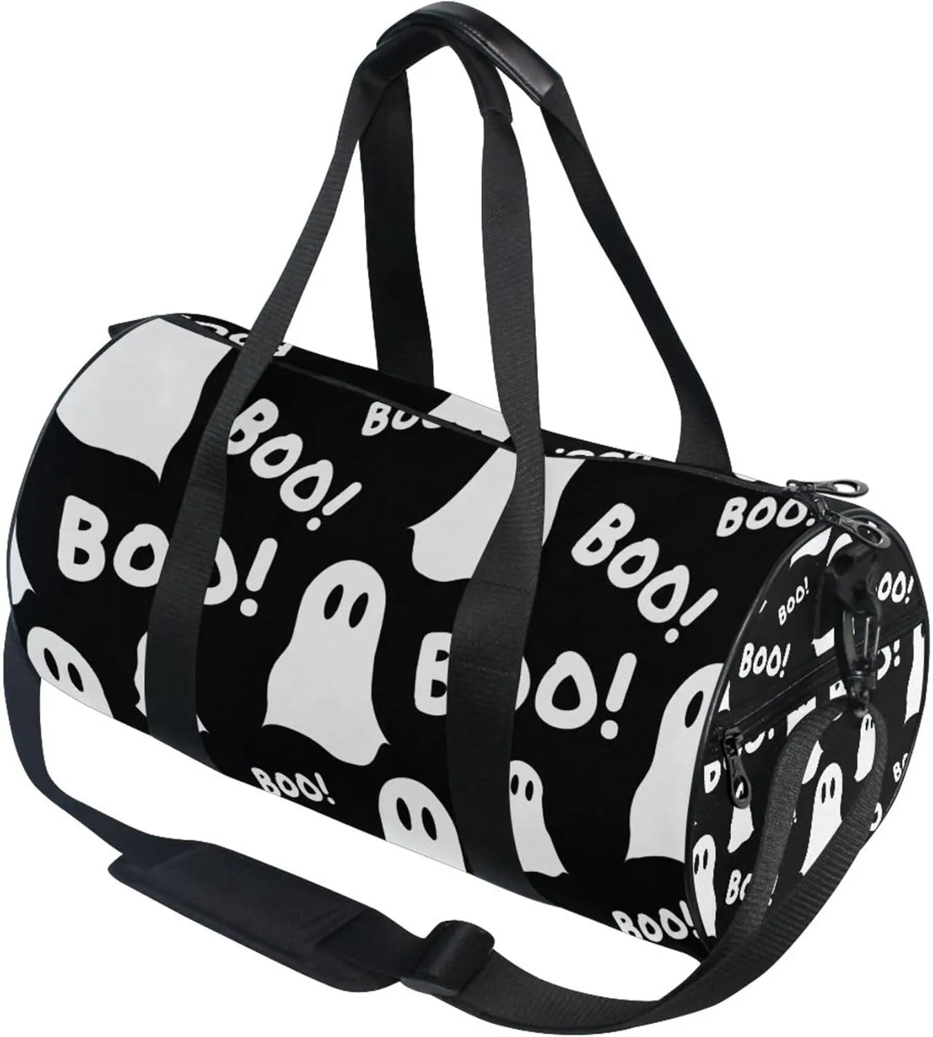 Halloween Pattern with Ghosts Duffle Bag for Women Men Sports Gym Fitness Bag Travel Workout Gymnastics Dance