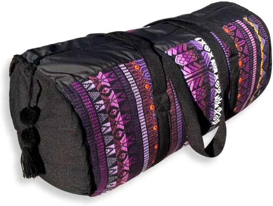 Handmade Guatemalan Carry-On Duffel Bags (Tribal Purple, Large)
