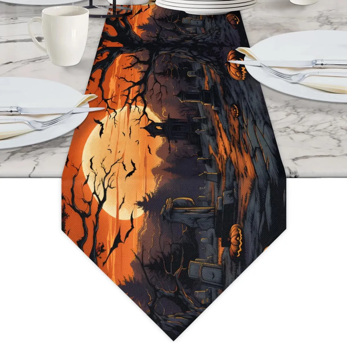 Happy Halloween Bat Briefcases for Men Crossbody Bags Laptop Carrying Case Messenger Bag for 15" Laptops and Under